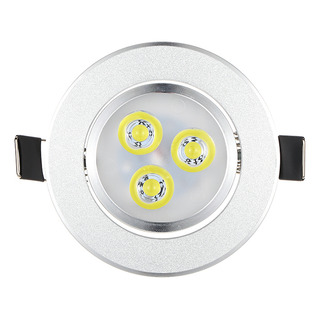 Lámpara Led Empotrable De Techo Plateada, Blanca Cálida, Est Lámpara Led Empotrable De Techo Plateada, Blanca Cálida, Est