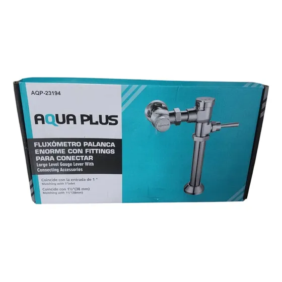 Fluxometro Para W.c.  Metalico Cromado Aquaplus