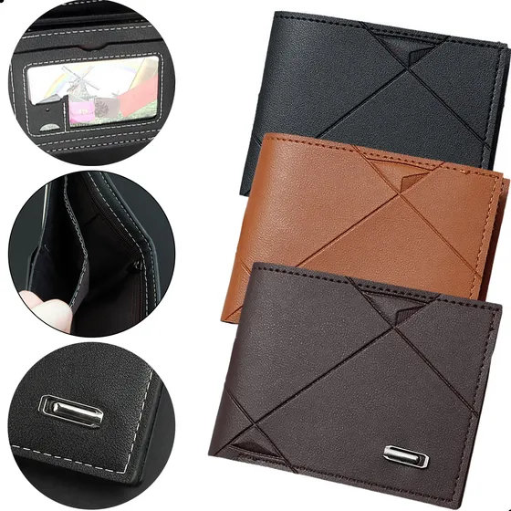 Billeteras Para Hombre Cartera Wallet Card Holder Elegante