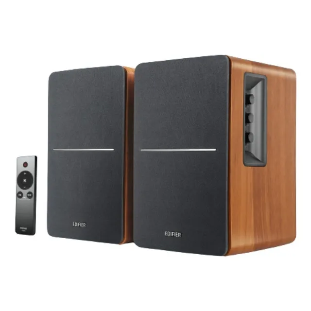 Bocina Edifier R1280Ts negra y marrón