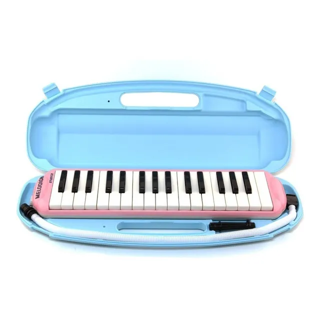 Flauta Melodica Rosado 32 Teclas Suzuki Con Estuche Rigido 