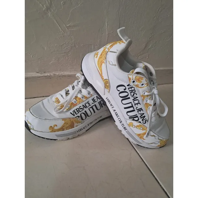 Tenis Versace Blancos Usados Pocas Veces, Increíble Condicio