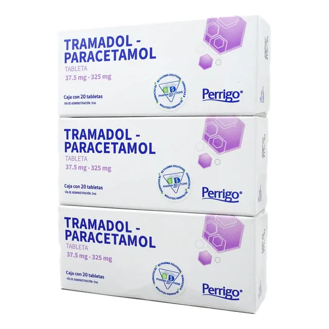 3 Tramadol-paracetamol 37.5 Mg/325 Mg C/20 Tabletas Perrigo
