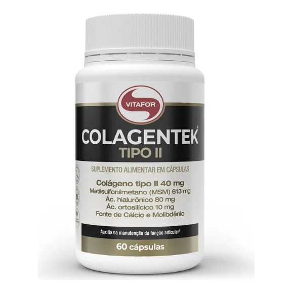 Colagentek Tipo Ii 60 Cápsulas Vitafor Colagentek Tipo Ii 60 Cápsulas Vitafor