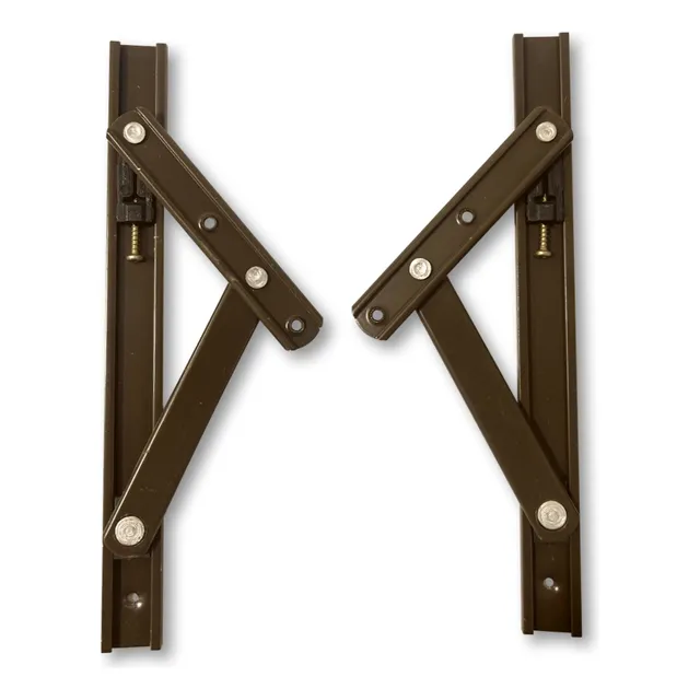 Braço De Janela Maxim-ar 30cm Bronze - Madeira E Alumínio