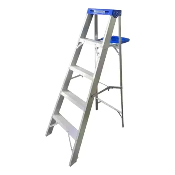 Escalera Tipo Tijera Aluminio Toolcraft 4 Escalones.