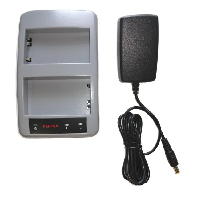 Cargador Doble Para Bateria De Estacion Total 10038