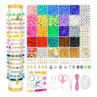 Kit Para Hacer Pulseras Dowsabel Clay Beads Para Principiant Kit Para Hacer Pulseras Dowsabel Clay Beads Para Principiant