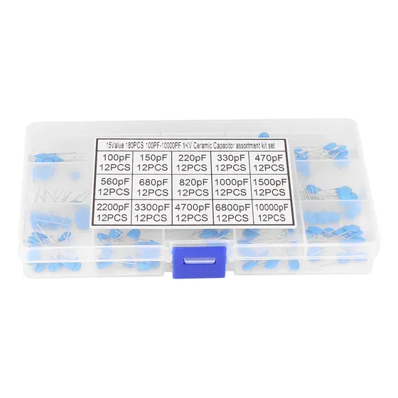 Capacitor De Alta Tensão 180pcs 100pf-10000pf 15 Value 1kv