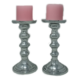 Candelabro Yoyo #4 22 Cm Alto Pewter Candelabro Yoyo #4 22 Cm Alto Pewter