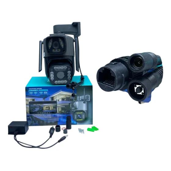 Camara Inalambrica Seguridad Doble Lente Ptz  Alarma Ip Wifi