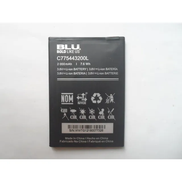 Bateria Blu C775443200l 2000mah 7.6wh 3.8v Li-ion Usada