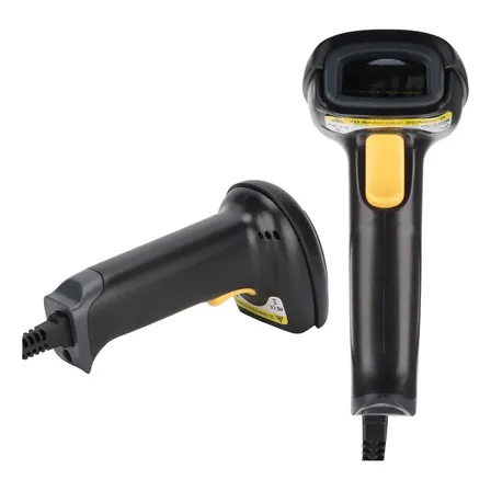 Lector Código Barra Láser Puerto Usb Pistola Negro Negro Usb