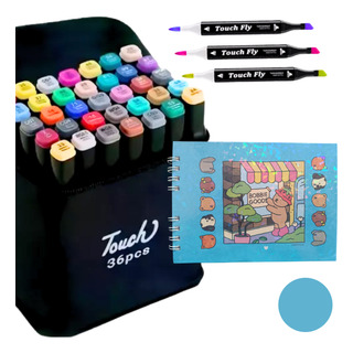 Kit Livro Colorir Bobbie Goods Capa Dura + 36 Caneta Touch Kit Livro Colorir Bobbie Goods Capa Dura + 36 Caneta Touch