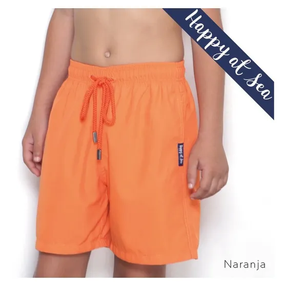 Short De Baño En Microfibra Unicolor Beachman  