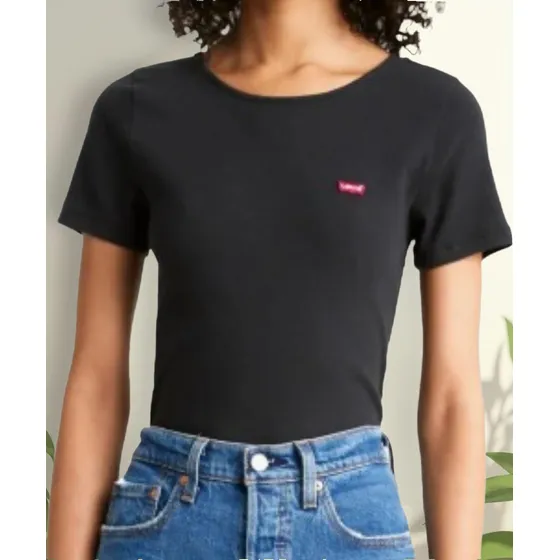 Remera Levis Negra Honey Shirt 34932-0001 Original!!!