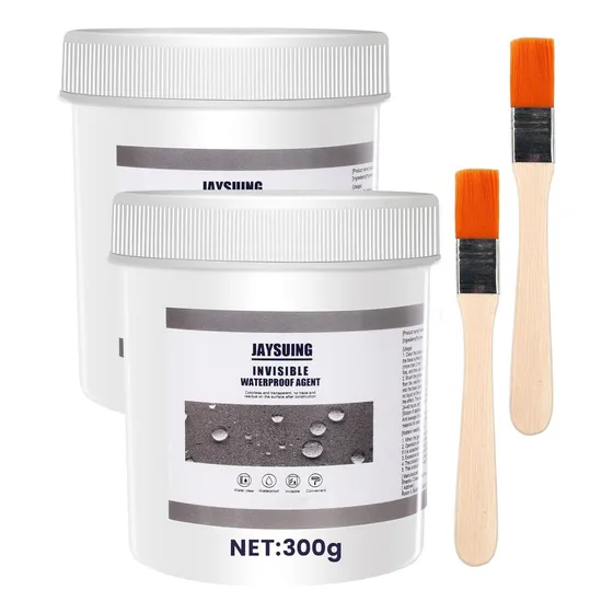Pack 2 Sellador Impermeable 300ml Silicona Pintable Goteras
