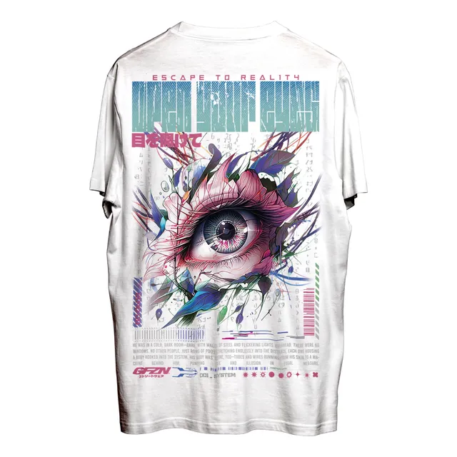 Remera Open Your Eyes Estilo Anime Y2k Art Alternative Grafi