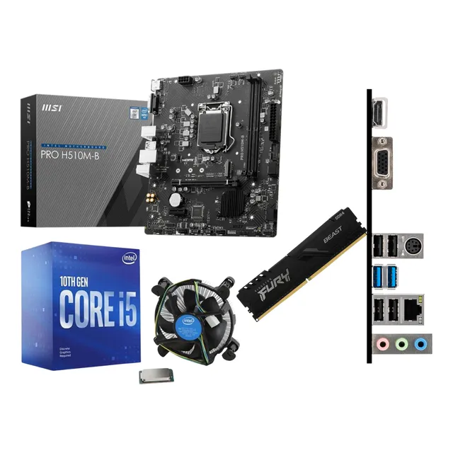 Kit Actualización Intel Core I5 10ma Gen Mother H510 8gb Ram