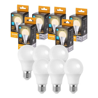 Pack 6 Uds Foco Aigostar Led A60 E27 Luz Calido 9w 3000k Pack 6 Uds Foco Aigostar Led A60 E27 Luz Calido 9w 3000k