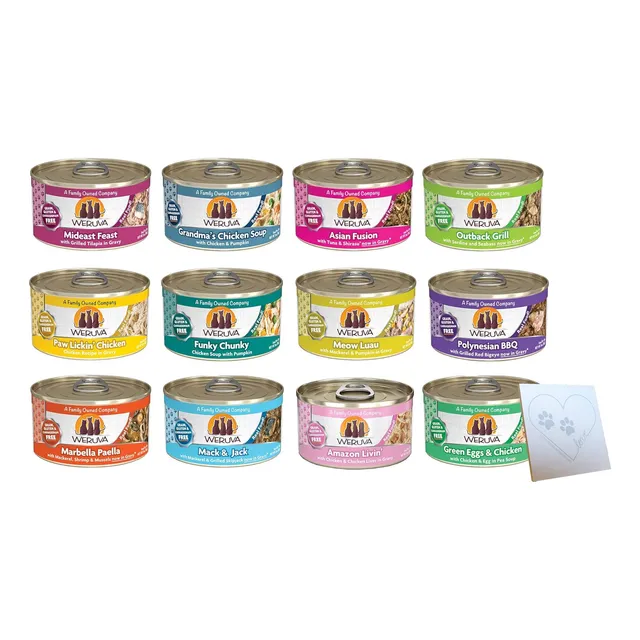 Paquete Variado De Comida Para Gatos Weruva-classic 12 Sabor