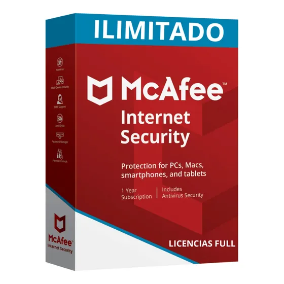 Mcafee Internet Security Internet Security Digital 1 Años Sí