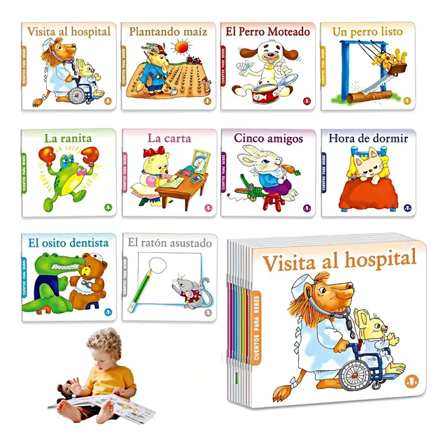 Libros Cuentos Infantiles Para Bebes Aprender A Leer 10 Unid