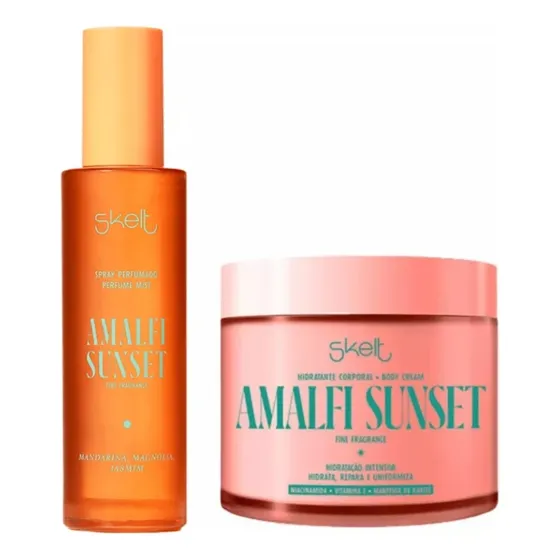 Combo Skelt Amalfi Sunset Hidratante E Perfume Mist 