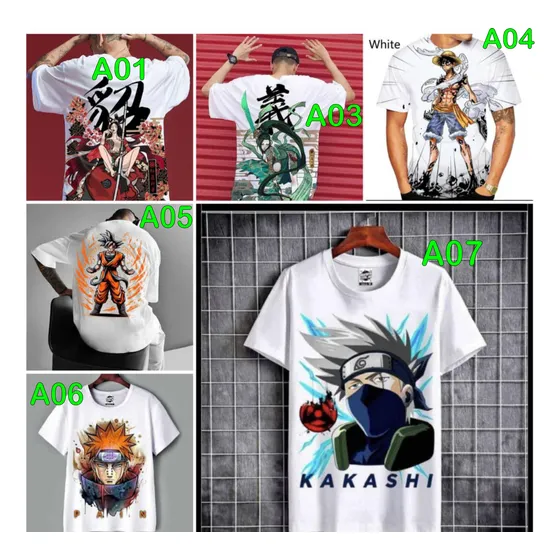 Franelas Unisex Anime