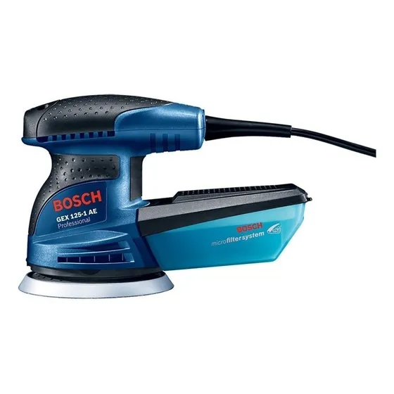 Lijadora profesional roto orbital Bosch Professional GEX 125-1 AE 06013875D0 con sistema velcro azul 250W 220V