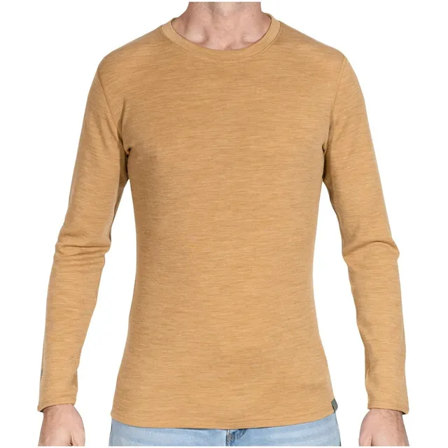 Camisa Termica Manga Larga Para Hombre 100% Lana Merino