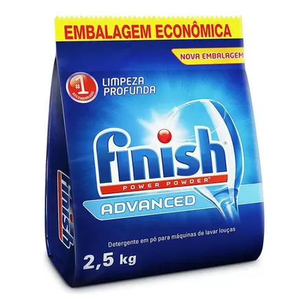 Detergente Lava Louças Finish Advanced Sabão Em Pó 2,5kg