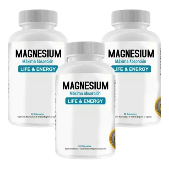 Eth Nutrition Magnesium Óxido De Magnesio 3 Unidades X 30 Cápsulas
