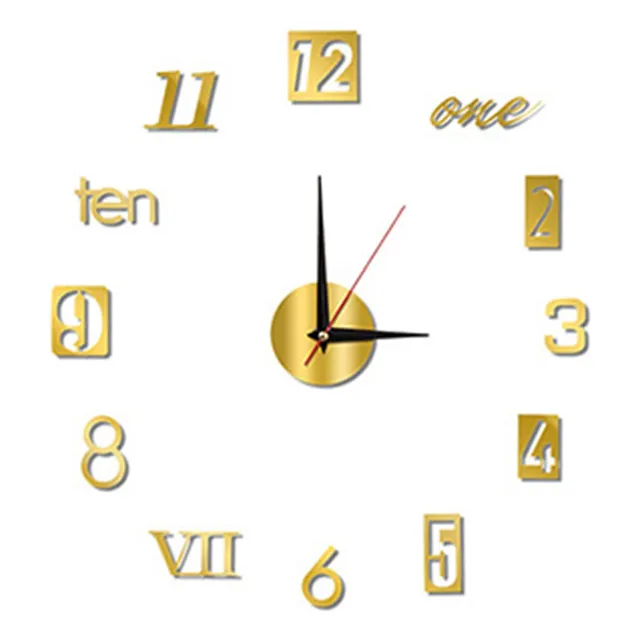 Reloj Pared Silencioso Marco Numero Suministro Para Hogar