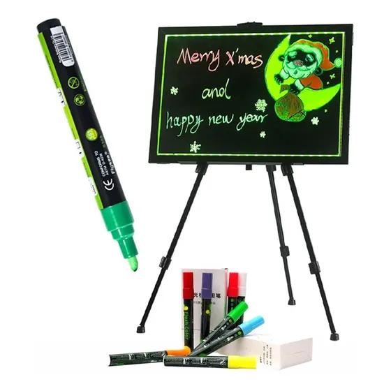 Pizarra Publicitaria Led + 8 Plumones Fluorescentes 