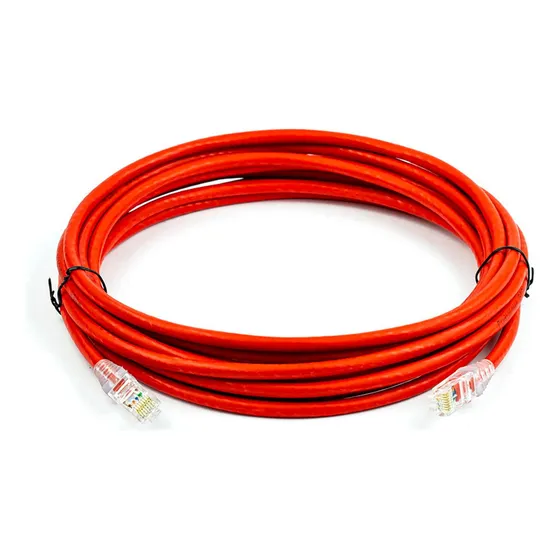 Cabo De Rede Patch Cord Com Rj45 Cat6 3m Vermelho