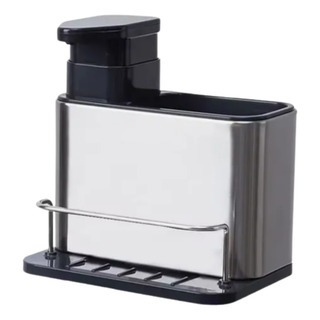 Porta Detergente Dispenser Sabão Liquido Esponja Bucha Inox Porta Detergente Dispenser Sabão Liquido Esponja Bucha Inox