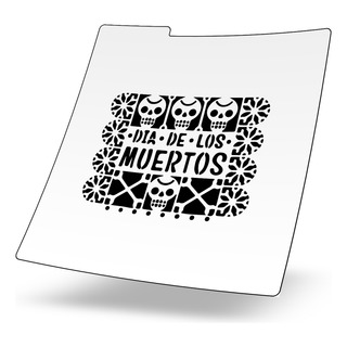 Stencil Reusable Galletas - Halloween Papel Dia De Muertos Stencil Reusable Galletas - Halloween Papel Dia De Muertos