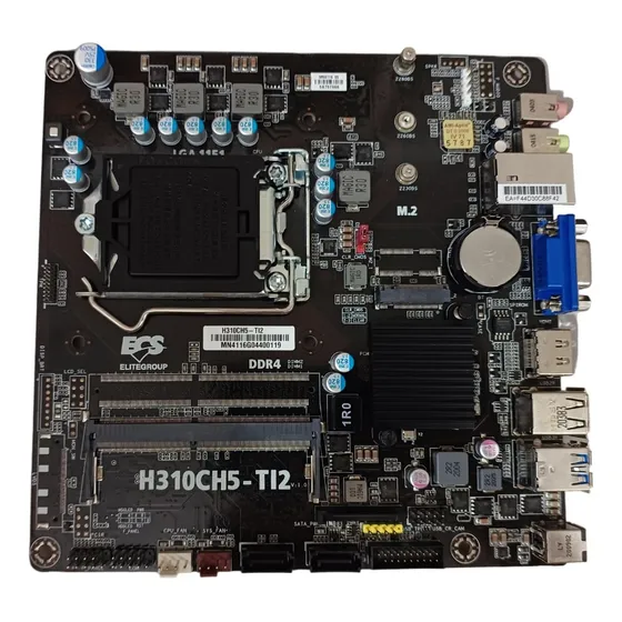 Kit Com 10 Mini Placas Mãe 1151 Ddr4 H310ch5-ti2 Ecs