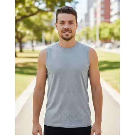 Regata Masculina Malwee Algodão Basica Lisa Premium Original