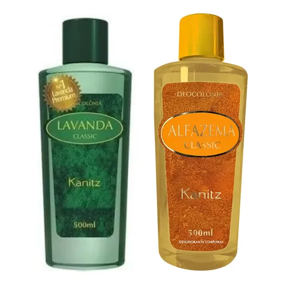 Kit C/ 2 Unidades Deocolônia Lavanda E Alfazema Classic Kanitz 500ml