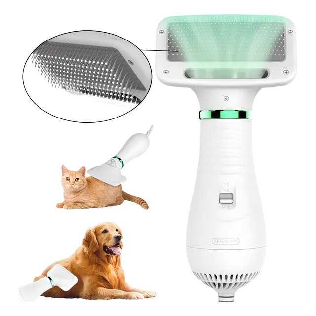 Cepillo Secador 2 En 1 Para Pelo Mascotas Peluqueria Canina