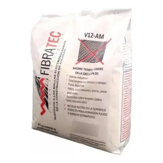 Fibras Para Reemplazo De Mallas En Pisos De Hormigón X 1kg