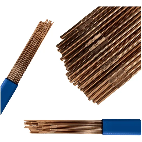1kg Vareta Tig Aço Carbono 70s-3 (3,25mm) 1/8'' Soldaforte Punta Cobreada