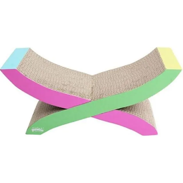 Rascador Hamaca Para Gato Con Catnip Pawise Color Amarillo