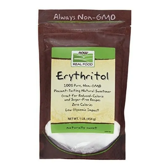 Edulcorante Natural Erythritol De Now Foods, 1 Lb