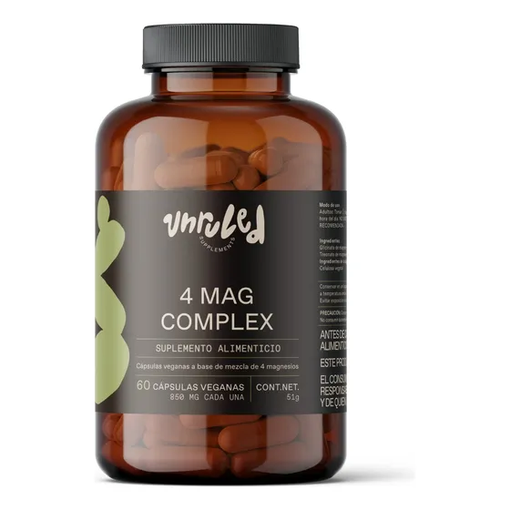 Unruled - 4 Mag Complex | Complejo De 4 Magnesios | 60 Cáps