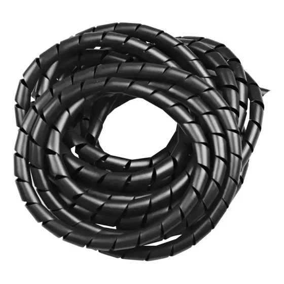 Organizador Cabos Espiral 1 Pol Preto 50 Metros Hellermann