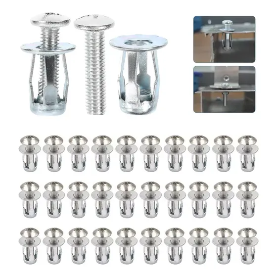 Kit De 30 Tornillos Y Remaches En Forma De Pétalo