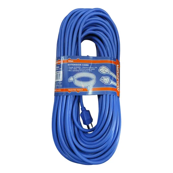 Extensión Americana Azul 30mts 3x16awg Wadfow